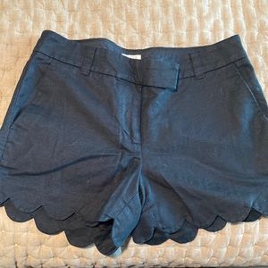 J Crew Black Scalloped shorts 2
